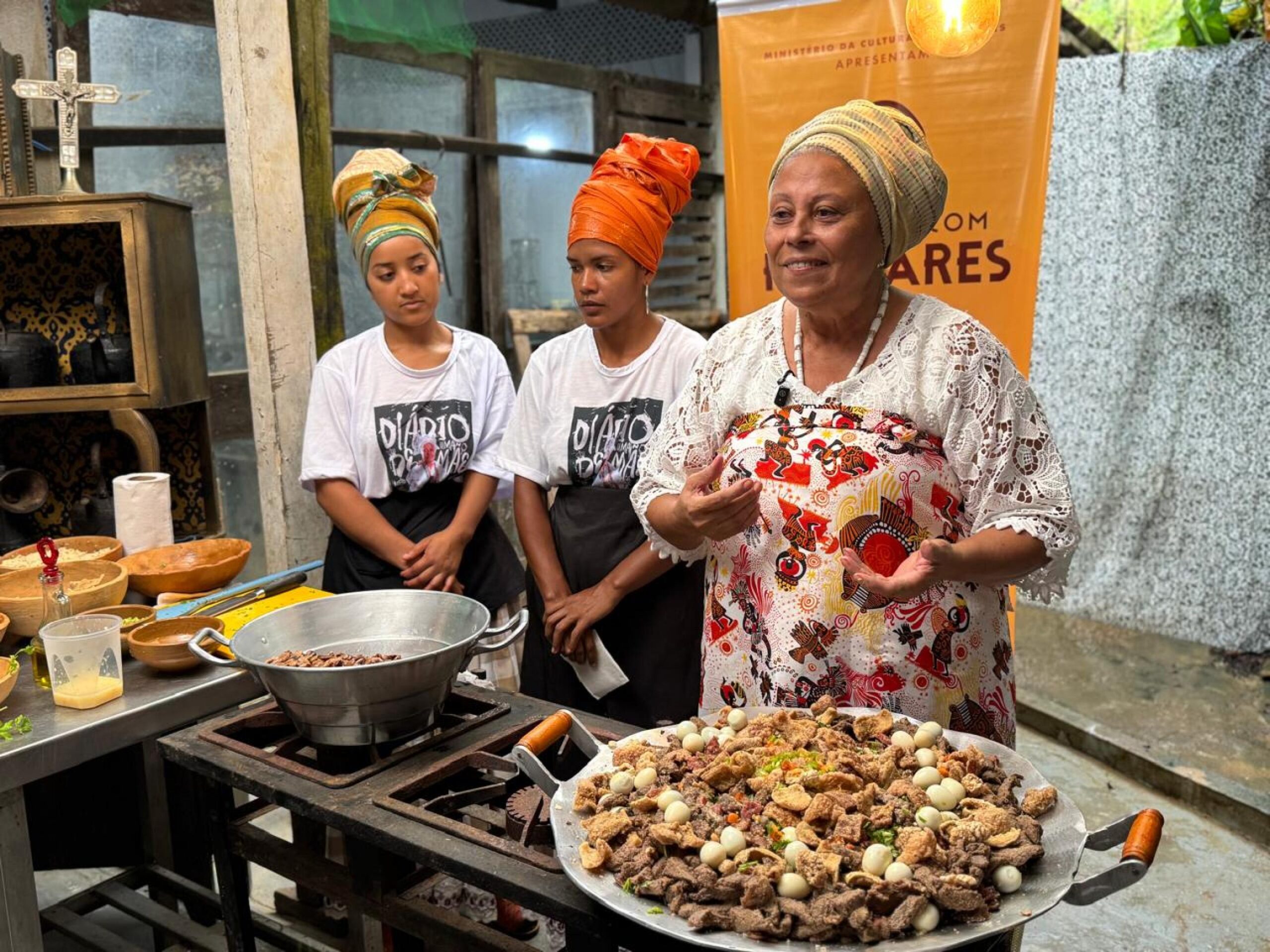 Semu participa da abertura do projeto Encontro com Palmares na Serra da Barriga