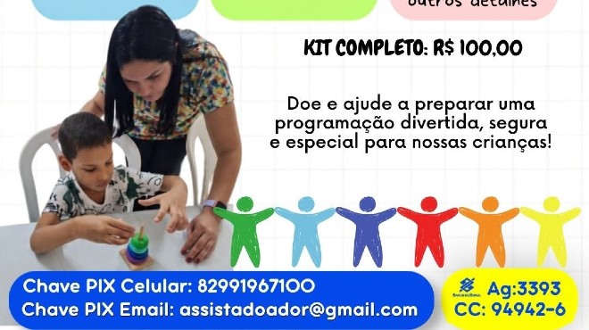 Ajude a espalhar alegria: Assista arrecada doações para celebrar o Mês das Crianças